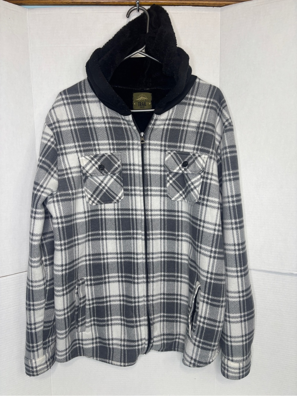 Trail Jack Plaid Fleece Zip Shirt Lightweight Faux Fur Interior Fall Jacket